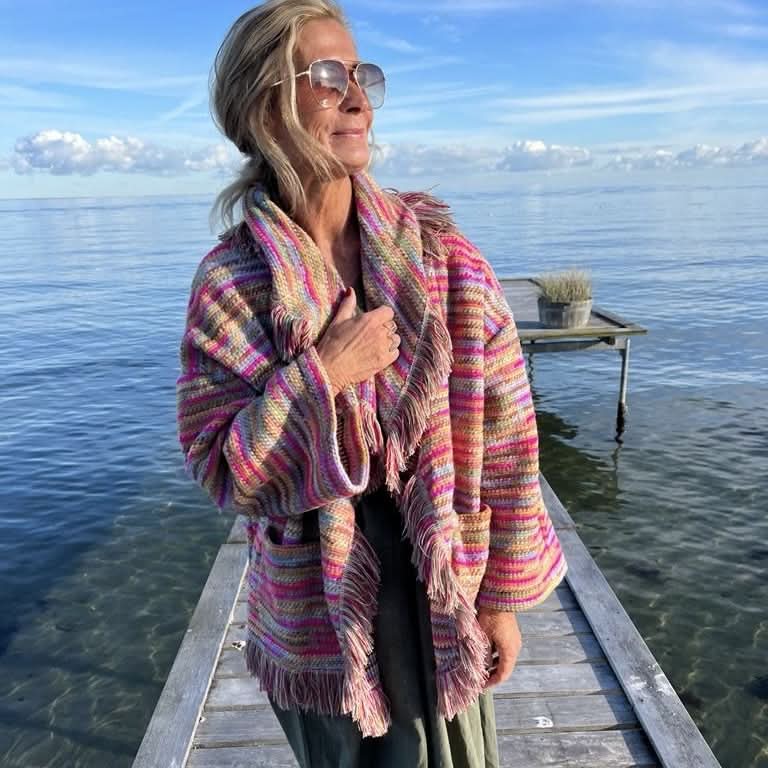 Boho Fringe Wrap Cardigan