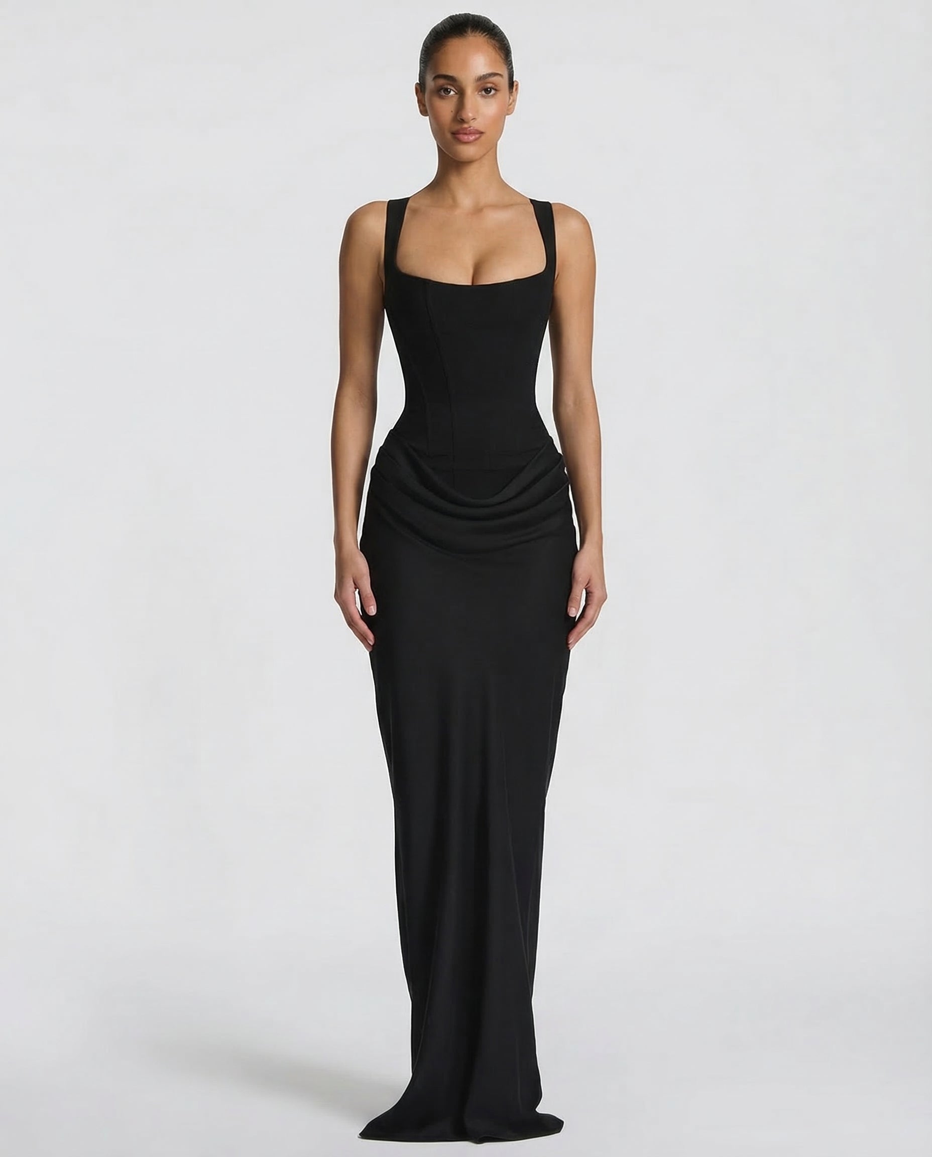 Eva Hourglass Maxi-Dress