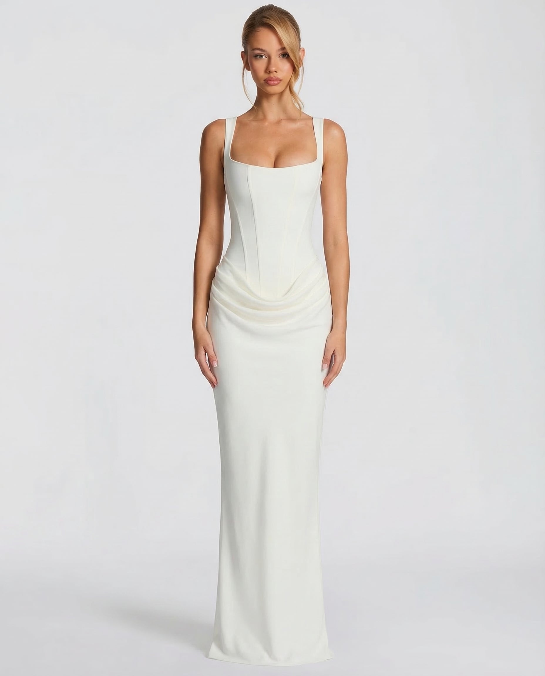 Eva Hourglass Maxi-Dress