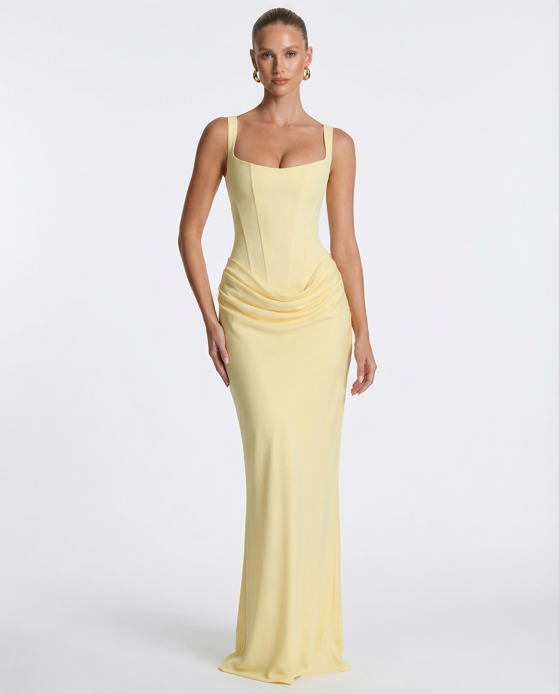 Eva Hourglass Maxi-Dress