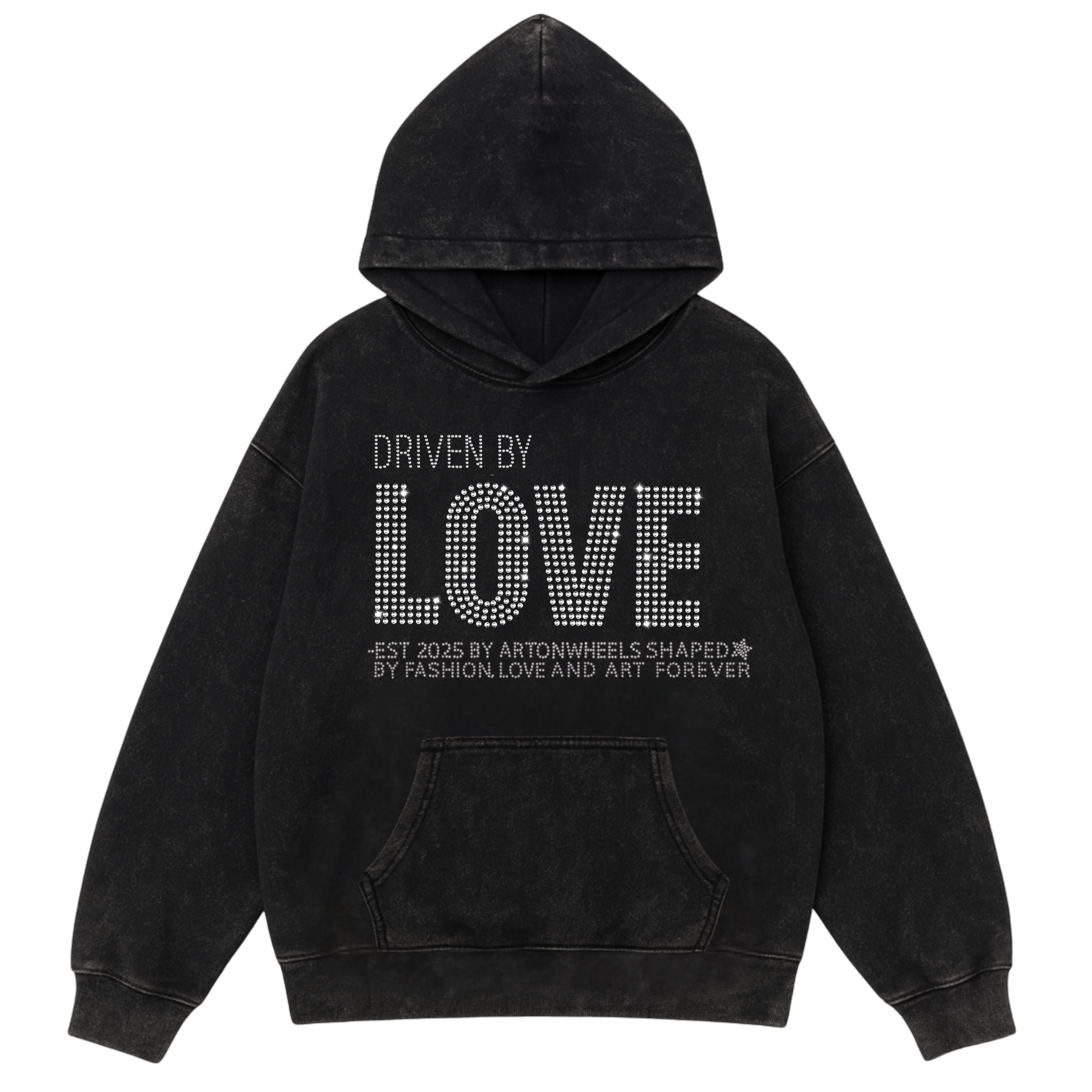 Driven by LOVE Rhinestone Hoodie
